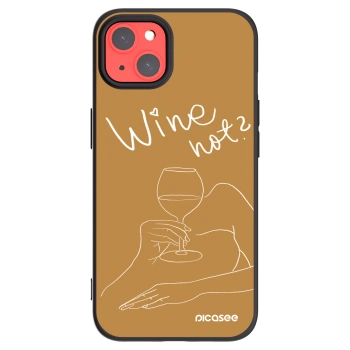 Picasee silikónový čierny obal pre Apple iPhone 13 - Wine not