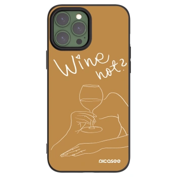 Picasee silikónový čierny obal pre Apple iPhone 13 Pro Max - Wine not