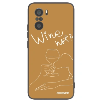 Picasee silikónový čierny obal pre Xiaomi Poco F3 - Wine not