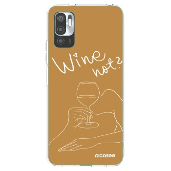 Picasee silikónový prehľadný obal pre Xiaomi Redmi Note 10 5G - Wine not