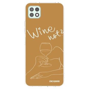 Picasee silikónový prehľadný obal pre Samsung Galaxy A22 A226B 5G - Wine not