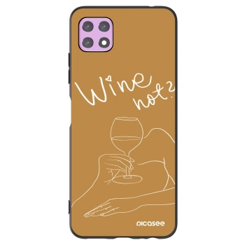 Picasee silikónový čierny obal pre Samsung Galaxy A22 A226B 5G - Wine not