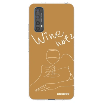 Picasee silikónový prehľadný obal pre Realme 7 - Wine not
