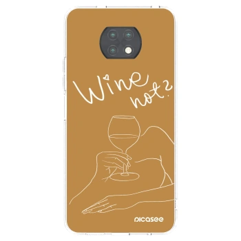 Picasee silikónový prehľadný obal pre Xiaomi Redmi Note 9T - Wine not