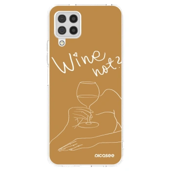 Picasee silikónový prehľadný obal pre Samsung Galaxy A22 A225F 4G - Wine not