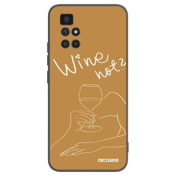 Picasee silikónový čierny obal pre Xiaomi Redmi 10 - Wine not