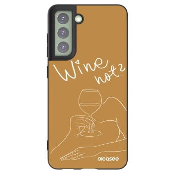 Picasee silikónový čierny obal pre Samsung Galaxy S21 FE 5G - Wine not