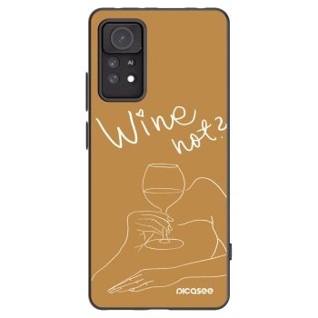 Picasee silikónový čierny obal pre Xiaomi Redmi Note 11 Pro - Wine not