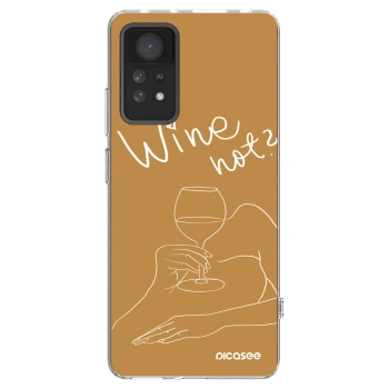 Picasee silikónový prehľadný obal pre Xiaomi Redmi Note 11 Pro 5G - Wine not