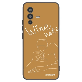 Picasee silikónový čierny obal pre Vivo V23 5G - Wine not