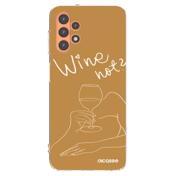 Picasee silikónový prehľadný obal pre Samsung Galaxy A13 4G A135 - Wine not