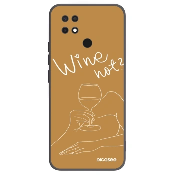 Picasee silikónový čierny obal pre Xiaomi Redmi 10C - Wine not