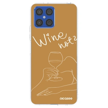 Picasee silikónový prehľadný obal pre Honor X8 4G - Wine not