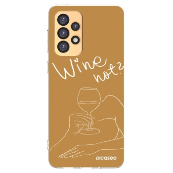 Picasee silikónový prehľadný obal pre Samsung Galaxy A33 5G A336 - Wine not