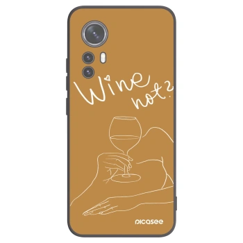 Picasee silikónový čierny obal pre Xiaomi 12X - Wine not
