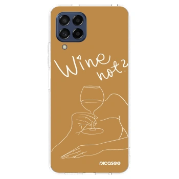 Picasee silikónový prehľadný obal pre Samsung Galaxy M53 5G - Wine not