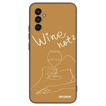 Picasee silikónový čierny obal pre Samsung Galaxy M13 M135F - Wine not