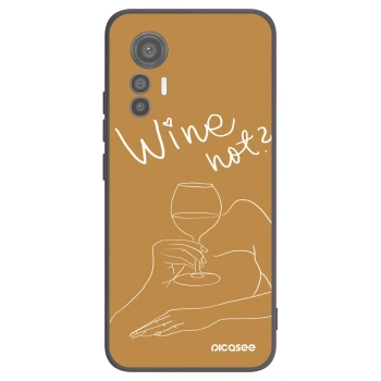 Picasee silikónový čierny obal pre Xiaomi 12 Lite - Wine not