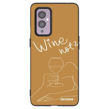 Picasee silikónový čierny obal pre OnePlus 9 - Wine not