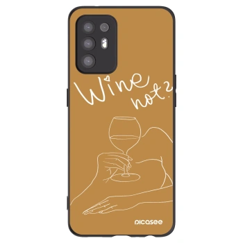 Picasee silikónový čierny obal pre OPPO A94 5G - Wine not