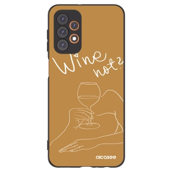 Picasee silikónový čierny obal pre Samsung Galaxy A23 A236B 5G - Wine not