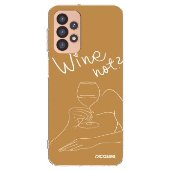 Picasee silikónový prehľadný obal pre Samsung Galaxy A23 A236B 5G - Wine not