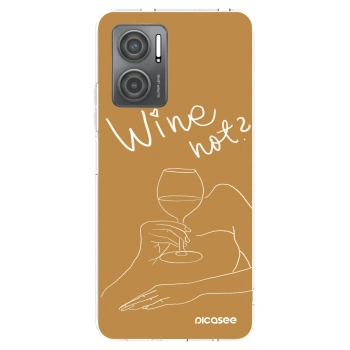 Picasee silikónový prehľadný obal pre Xiaomi Redmi 10 5G - Wine not