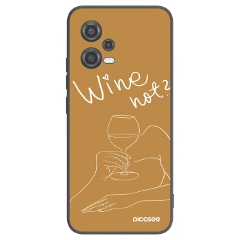 Picasee silikónový čierny obal pre Xiaomi Poco X5 - Wine not
