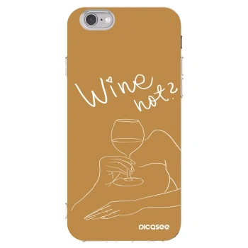 Picasee silikónový prehľadný obal pre Apple iPhone 6/6S - Wine not