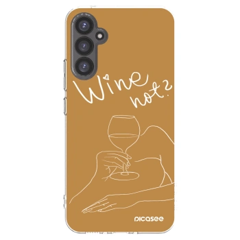 Picasee silikónový prehľadný obal pre Samsung Galaxy A34 5G A346B - Wine not
