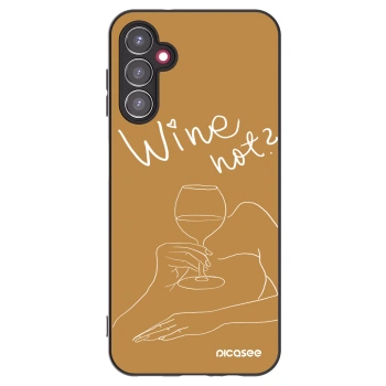 Picasee silikónový čierny obal pre Samsung Galaxy A14 4G A145R - Wine not