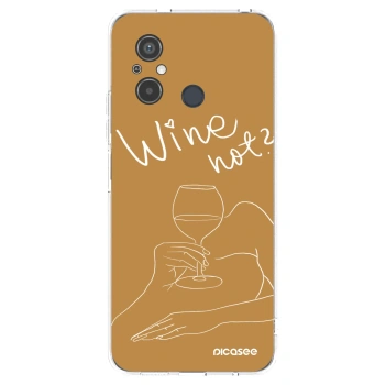 Picasee silikónový prehľadný obal pre Xiaomi Redmi 12C - Wine not