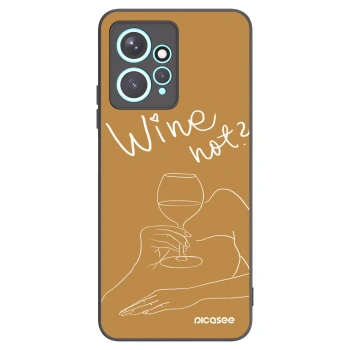 Picasee silikónový čierny obal pre Xiaomi Redmi Note 12 4G - Wine not