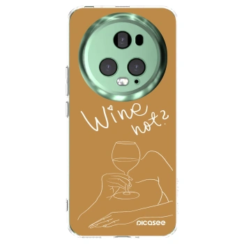 Picasee silikónový prehľadný obal pre Honor Magic5 Pro - Wine not