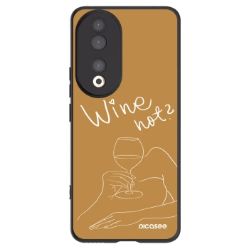 Picasee silikónový čierny obal pre Honor 90 5G - Wine not