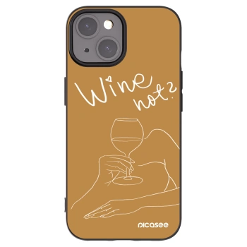 Picasee silikónový čierny obal pre Apple iPhone 15 - Wine not