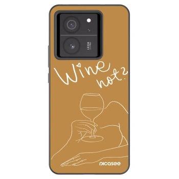 Picasee silikónový čierny obal pre Xiaomi 13T Pro - Wine not