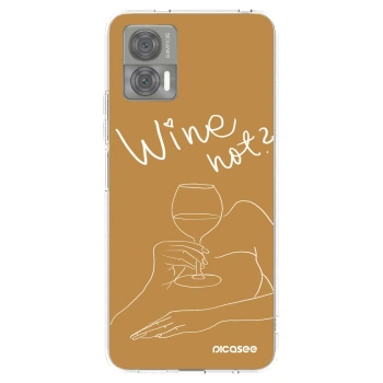 Picasee silikónový prehľadný obal pre Motorola Edge 30 Neo - Wine not