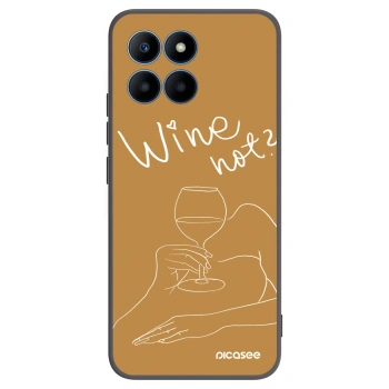 Picasee silikónový čierny obal pre Honor 70 Lite - Wine not