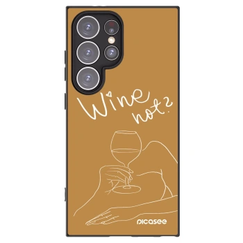 Picasee silikónový čierny obal pre Samsung Galaxy S24 Ultra S928B 5G - Wine not