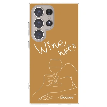 Picasee silikónový prehľadný obal pre Samsung Galaxy S24 Ultra S928B 5G - Wine not