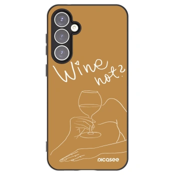 Picasee silikónový čierny obal pre Samsung Galaxy S23 FE S711B - Wine not