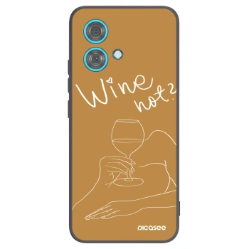Picasee silikónový čierny obal pre Motorola Edge 40 Neo - Wine not