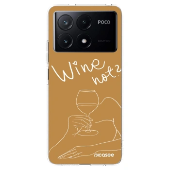 Picasee silikónový prehľadný obal pre Xiaomi Poco X6 Pro - Wine not