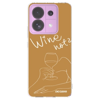 Picasee silikónový prehľadný obal pre Xiaomi Redmi Note 13 Pro 5G - Wine not