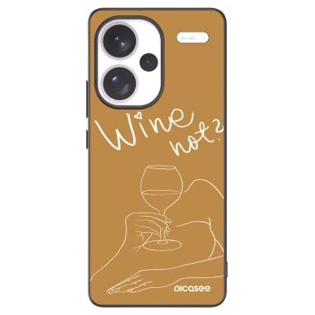 Picasee silikónový čierny obal pre Xiaomi Redmi Note 13 Pro+ 5G - Wine not