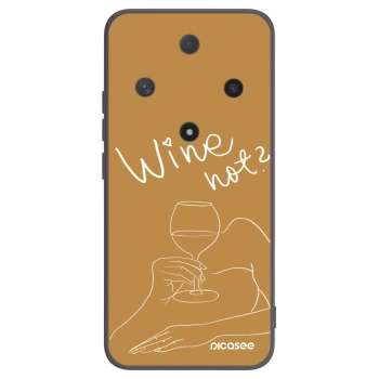 Picasee silikónový čierny obal pre Honor Magic6 Lite 5G - Wine not