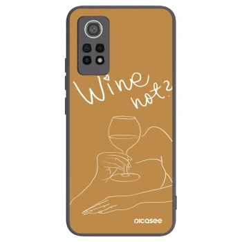 Picasee silikónový čierny obal pre Xiaomi Redmi Note 12 Pro 4G - Wine not