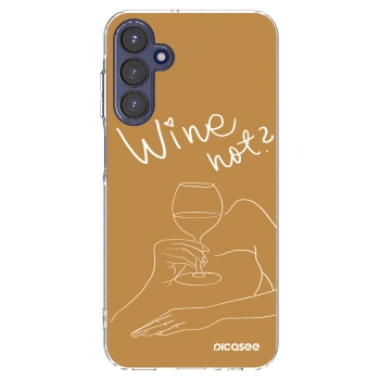 Picasee silikónový prehľadný obal pre Samsung Galaxy A15 A155F 4G - Wine not