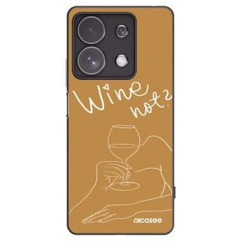 Picasee silikónový čierny obal pre Xiaomi Redmi Note 13 Pro 4G - Wine not